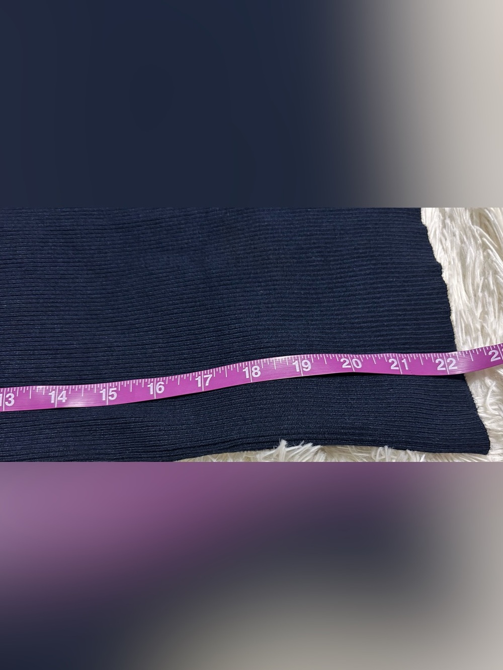 Blue Ribbed Short Sleeve - Picture 6 of 7